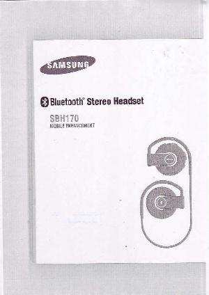 Инструкция Samsung SBH-170  ― Manual-Shop.ru