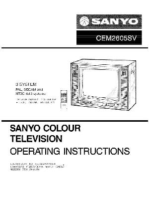 User manual Sanyo CEM-2605SV  ― Manual-Shop.ru