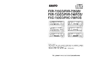 Инструкция Sanyo FXC-750GD/RDS  ― Manual-Shop.ru