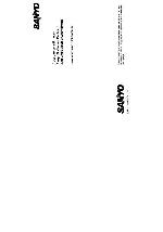 User manual Sanyo Software Pack 7.0 