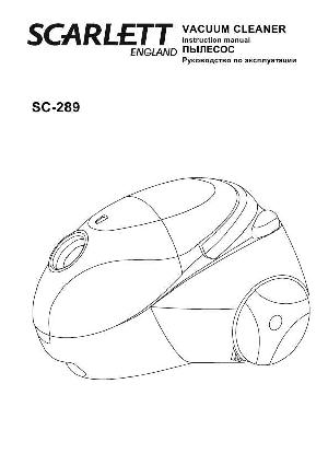 User manual Scarlett SC-289  ― Manual-Shop.ru