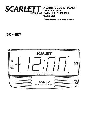 User manual Scarlett SC-4007  ― Manual-Shop.ru