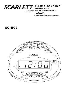 Инструкция Scarlett SC-4009  ― Manual-Shop.ru