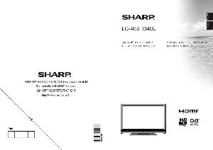 User manual Sharp LC-40SH340E  ― Manual-Shop.ru