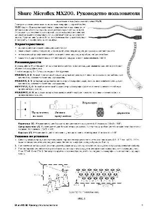 Инструкция Shure MX-202  ― Manual-Shop.ru