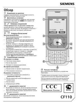 Инструкция Siemens CF110  ― Manual-Shop.ru