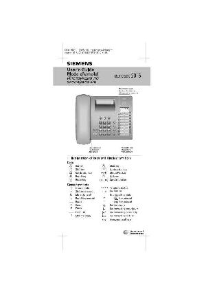 User manual Siemens Euroset 2015  ― Manual-Shop.ru