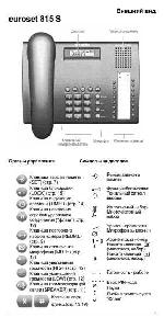 User manual Siemens Euroset 815s 