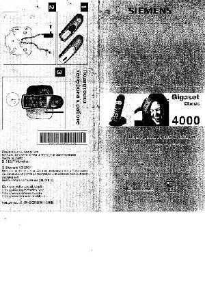 User manual Siemens Gigaset 4000 Classic  ― Manual-Shop.ru