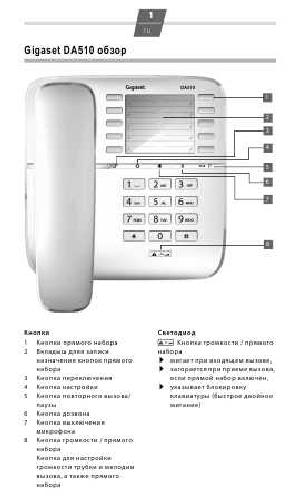 User manual Siemens Gigaset DA510  ― Manual-Shop.ru