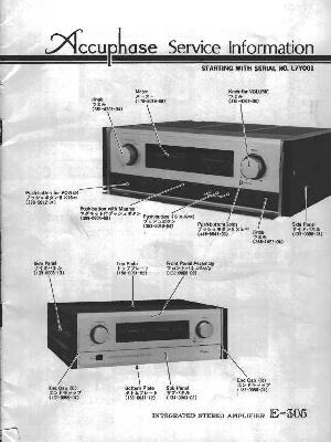 Сервисная инструкция Accuphase E-305 ― Manual-Shop.ru