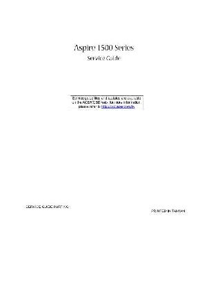 Сервисная инструкция Acer Aspire 1500  ― Manual-Shop.ru