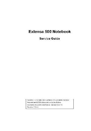 Сервисная инструкция Acer Extensa 500 Series ― Manual-Shop.ru