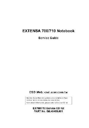 Сервисная инструкция Acer Extensa 710 Series ― Manual-Shop.ru