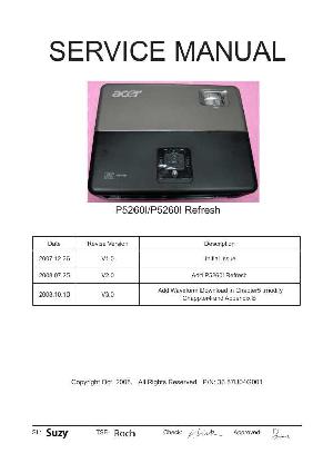 Сервисная инструкция Acer P5260I, P5260I ― Manual-Shop.ru