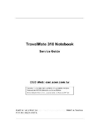 Service manual Acer TravelMate 310 S ― Manual-Shop.ru