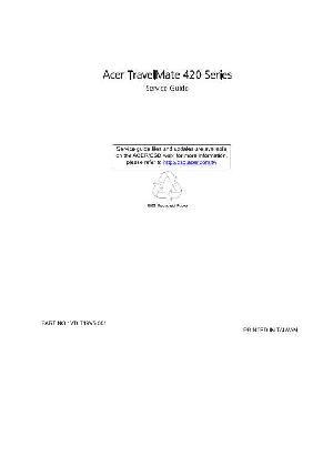 Service manual Acer TravelMate 420 S ― Manual-Shop.ru