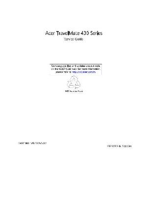Service manual Acer TravelMate 430 S ― Manual-Shop.ru