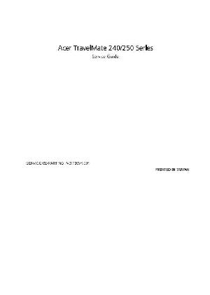 Сервисная инструкция Acer Travelmate 240, 250  ― Manual-Shop.ru