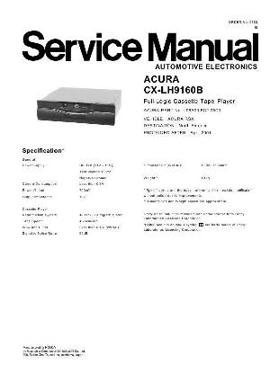 Service manual MATSUSHITA CX-LH9160 ― Manual-Shop.ru