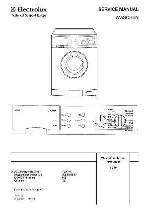 Сервисная инструкция Aeg LAVAMAT-1030, 1230 ― Manual-Shop.ru