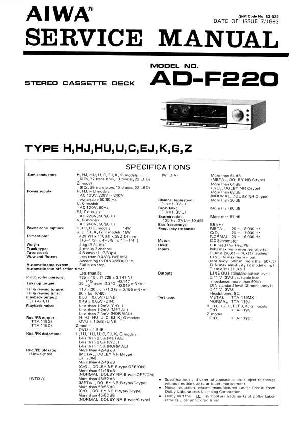 Service manual Aiwa AD-F220 ― Manual-Shop.ru