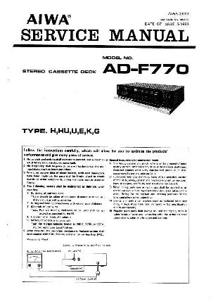 Service manual Aiwa AD-F770 ― Manual-Shop.ru