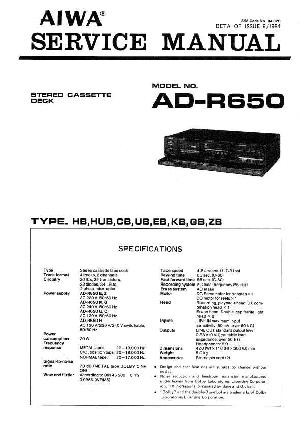 Service manual Aiwa AD-R650 ― Manual-Shop.ru