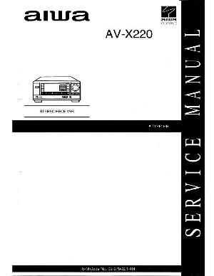 Сервисная инструкция Aiwa AV-X220 ― Manual-Shop.ru