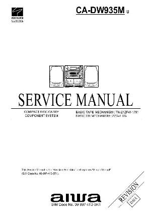 Сервисная инструкция Aiwa CA-DW935M ― Manual-Shop.ru