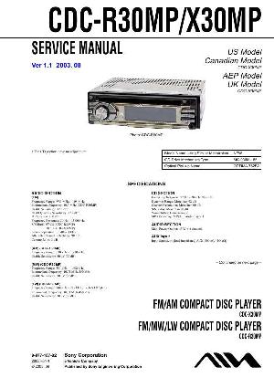 Service manual Aiwa CDC-R30MP ― Manual-Shop.ru