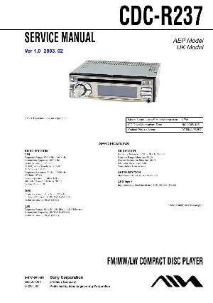 Сервисная инструкция Aiwa CDC-X237 ― Manual-Shop.ru