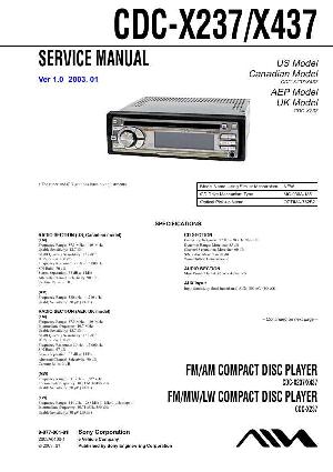 Сервисная инструкция Aiwa CDC-X237, CDC-X437 ― Manual-Shop.ru