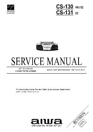 Сервисная инструкция Aiwa CS-130, CS-131 ― Manual-Shop.ru
