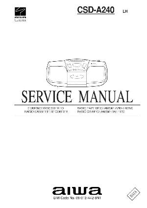 Service manual Aiwa CSD-A240 ― Manual-Shop.ru