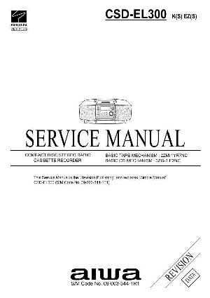 Сервисная инструкция Aiwa CSD-EL300 ― Manual-Shop.ru