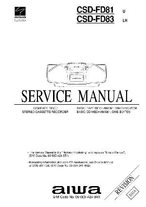 Service manual Aiwa CSD-FD81, CSD-FD83 ― Manual-Shop.ru