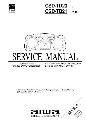 Service manual Aiwa CSD-TD20, CSD-TD21 ― Manual-Shop.ru