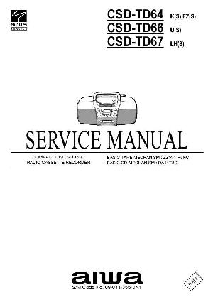 Service manual Aiwa CSD-TD64, CSD-TD66, CSD-TD67 ― Manual-Shop.ru
