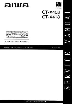 Сервисная инструкция Aiwa CT-X408, CT-X418 ― Manual-Shop.ru