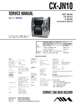 Сервисная инструкция Aiwa CX-JN10 ― Manual-Shop.ru