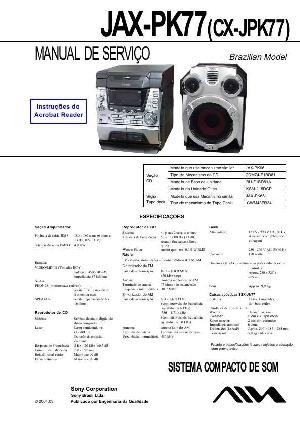 Service manual Aiwa CX-JPK77, JAX-PK77 ― Manual-Shop.ru