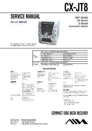 Сервисная инструкция Aiwa CX-JT8 ― Manual-Shop.ru