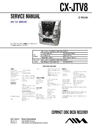 Сервисная инструкция Aiwa CX-JTV8 ― Manual-Shop.ru