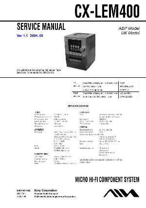 Service manual Aiwa CX-LEM400 ― Manual-Shop.ru