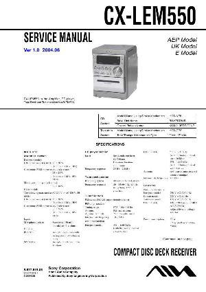 Сервисная инструкция Aiwa CX-LEM550 ― Manual-Shop.ru