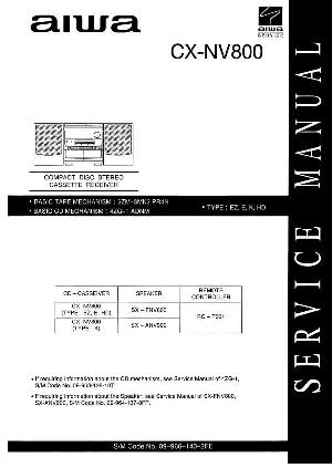 Сервисная инструкция Aiwa CX-NV800 ― Manual-Shop.ru