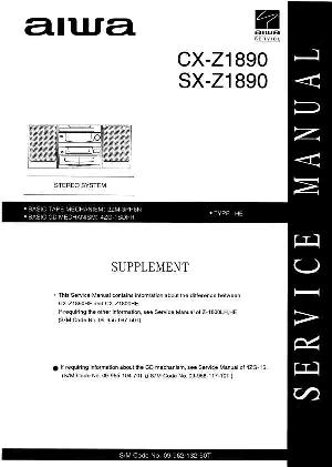 Service manual Aiwa CX-Z1890, SX-Z1890 ― Manual-Shop.ru