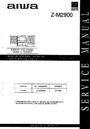 Сервисная инструкция Aiwa CX-ZM2900, Z-M2900 ― Manual-Shop.ru