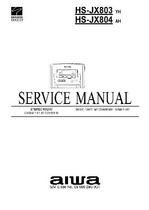 Service manual Aiwa HS-JX803, HS-JX804 ― Manual-Shop.ru